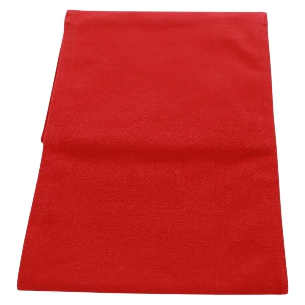 Hermes Canvas Pouch Red